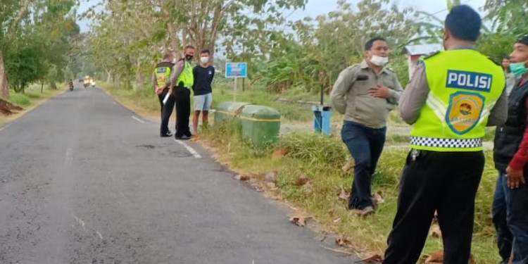 TKP kecelakaan meninggal