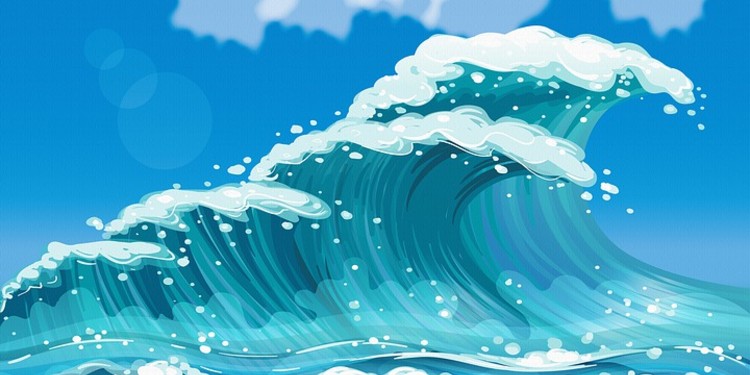 ilustrasi tsunami