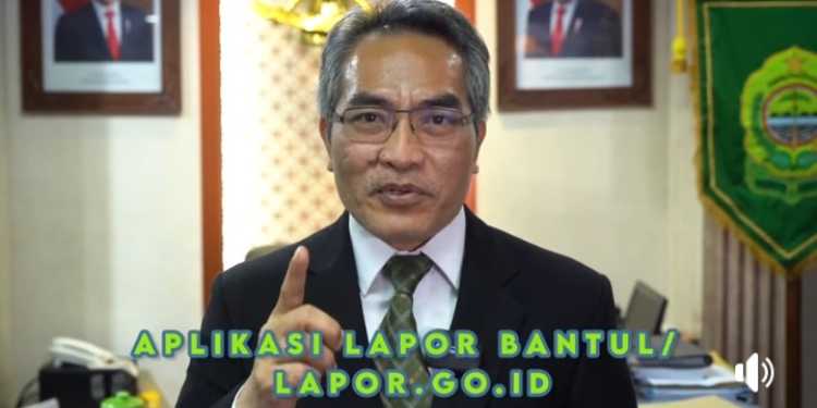 bupati bantul lapor bantul