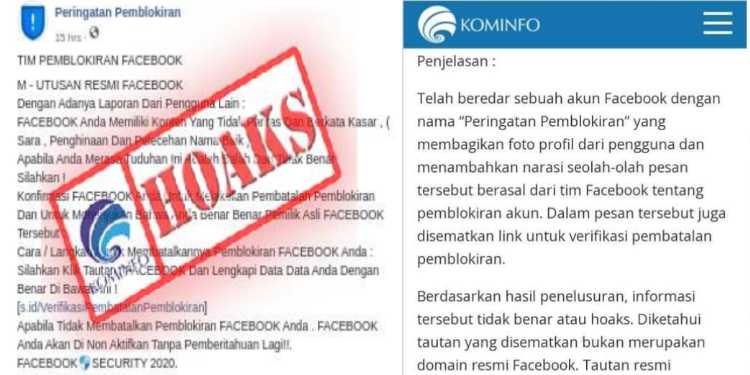 kominfo soal facebook