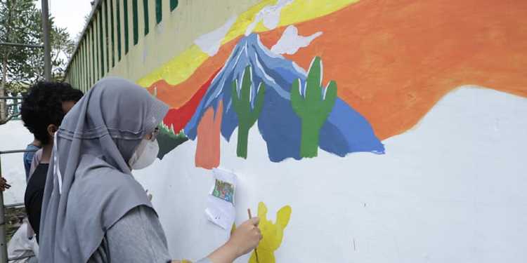 mural masjid agung bantul Yk