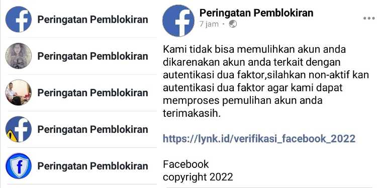 peringatan pemblokiran