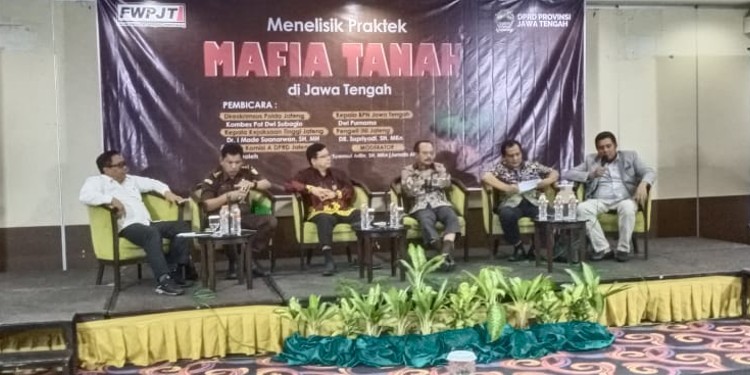 diskusi menelisik praktik mafia tanah di jateng