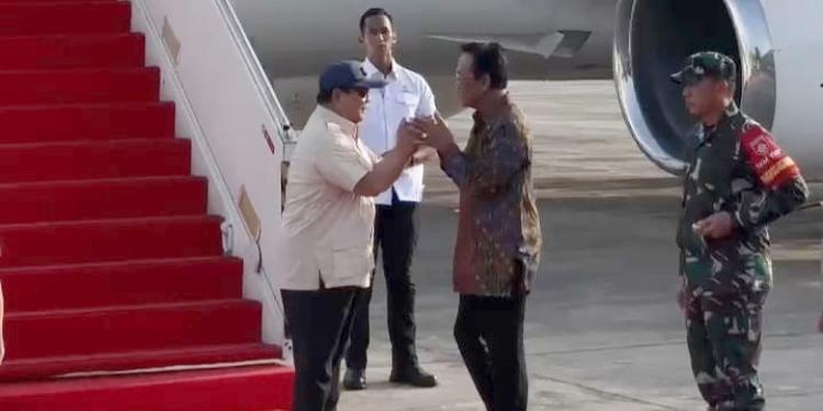 sultan sambut prabowo