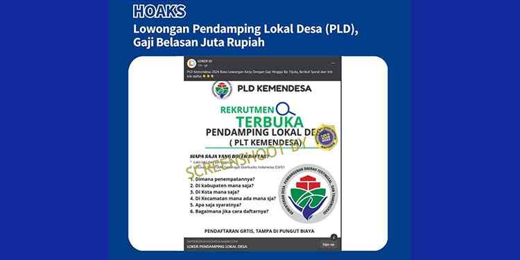 hoaks lowongan kerja