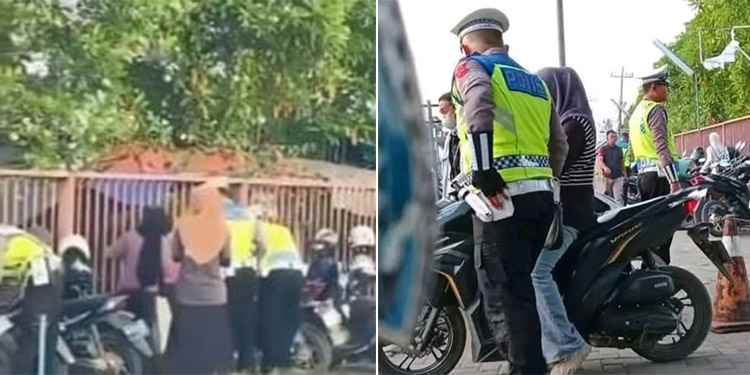 viral razia motor parkir viral razia motor parkir