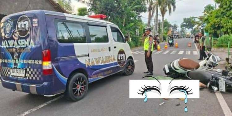 kecelakan depan gereja