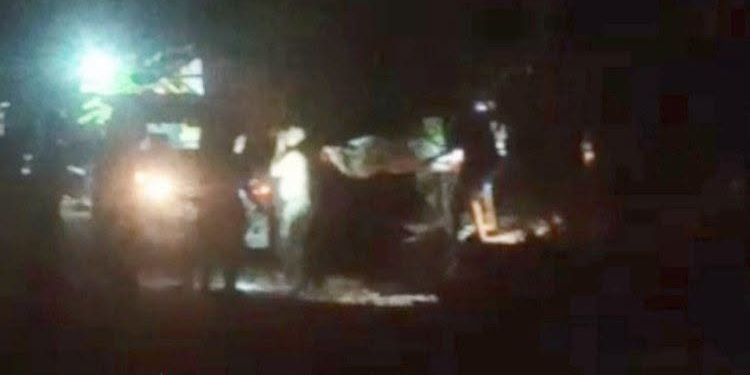 lansia terbakar